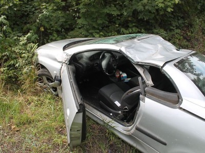 Řidička utrpěla zranění při nehodě v Bělé u Turnova