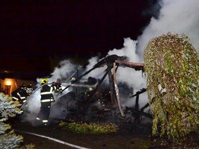 V Pěnčíně hořela kůlna u rodinného domu