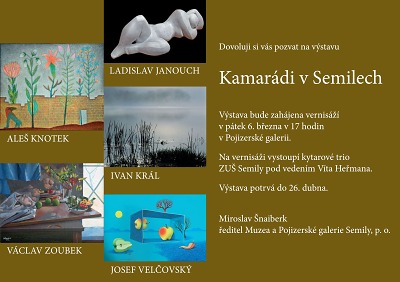 Kamarádi v Semilech je nová výstava v Pojizerské galerii