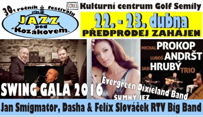 Jubilejní 30. Jazz pod Kozákovem zahájí Jan Smigmator a Dasha