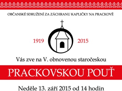 U kapličky na Prackově pořádají staročeskou pouť