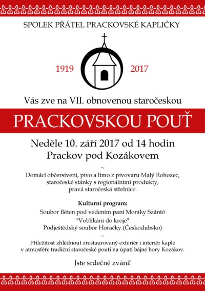 Prackovská pouť přinese dobré jídlo i zábavu