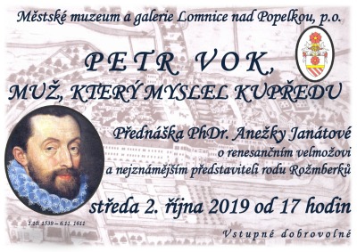 Anežka Janátová bude v Lomnici vyprávět o Petru Vokovi