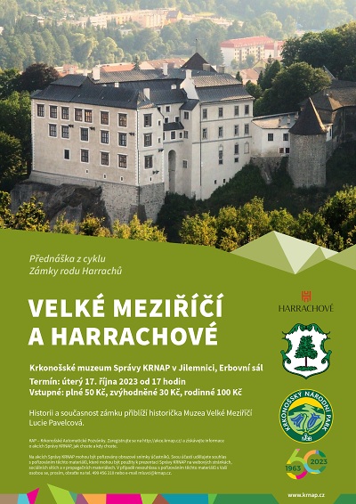 V Krkonošském muzeu pořádají přednášku Velké Meziříčí a Harrachové