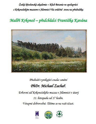 O malířích Krkonoš bude vyprávět Michael Zachař