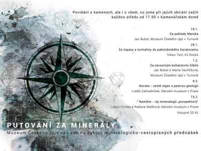 Muzeum Českého ráje pořádá cyklus přednášek Putování za minerály