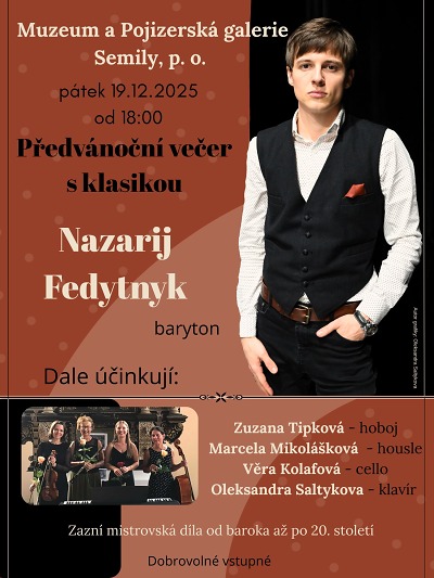 Předvánoční večer s klasikou rozezní Pojizerskou galerii