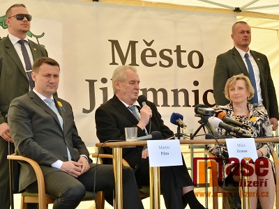 Obrazem: Návštěva prezidenta Zemana v Jilemnici