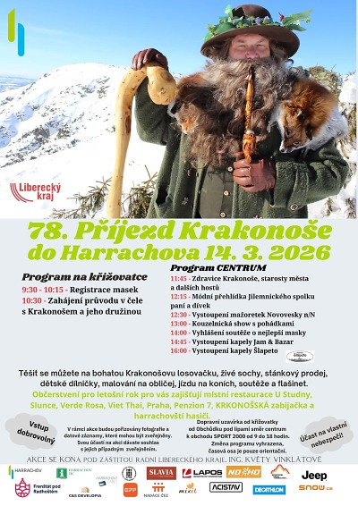 V Harrachově už po 78. přivítá jaro Krakonoš