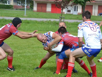 Obrazem: Česká ragbyová reprezentace ve Vrchlabí porazila Srbsko