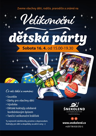 V rokytnickém Šnekolendu zvou na velikonoční dětskou párty