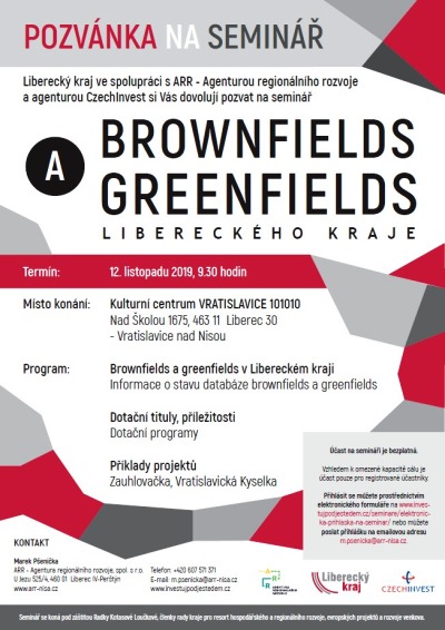 Seminář v Desítkách přiblíží možnosti využití brownfields a greenfields