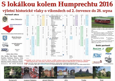 S Lokálkou kolem Humprechtu můžete vyjet každý prázdninový víkend