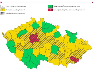 Liberecký kraj v zelené zóně, od 5. října zůstanou střední školy otevřené
