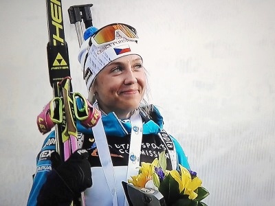 Biatlonistka Tereza Voborníková je dvojnásobnou mistryní světa