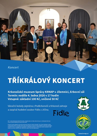Tříkrálový koncert rozezní Erbovní sál jilemnického muzea