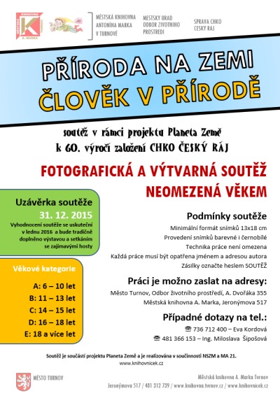 Od dubna odstartovala soutěž Příroda na zemi člověk v přírodě