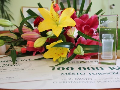 Turnov druhý v soutěži O křišťálovou popelnici 2014