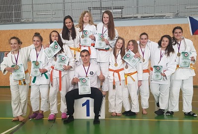 Turnovské starší žákyně mistryněmi České republiky v judu