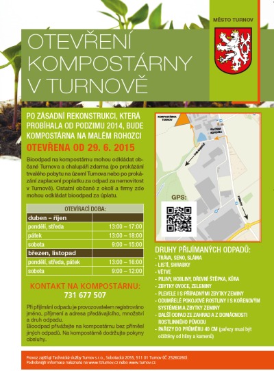 Novou kompostárnu uvedou v Turnově do provozu 29. června