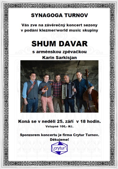 Na co se můžete v září těšit v turnovské synagoze