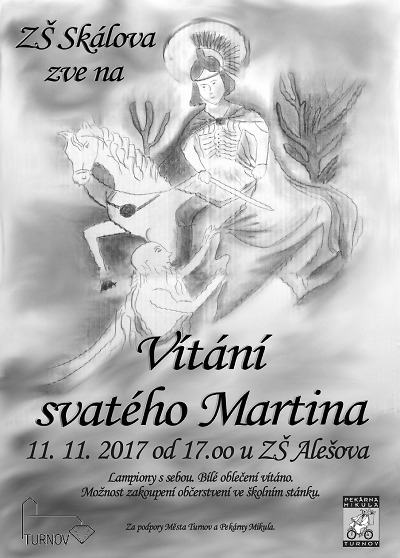 ZŠ v Alešově ulici v Turnově přivítá svatého Martina