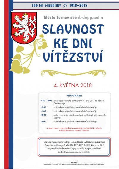V Turnově zvou na slavnost ke Dni vítězství