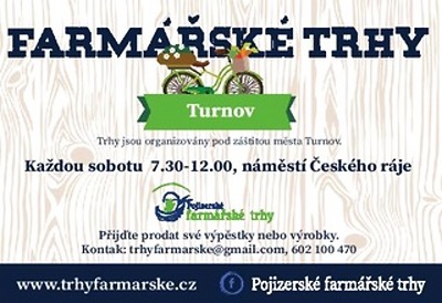 Farmářské trhy v Turnově odstartují v sobotu 17. dubna!