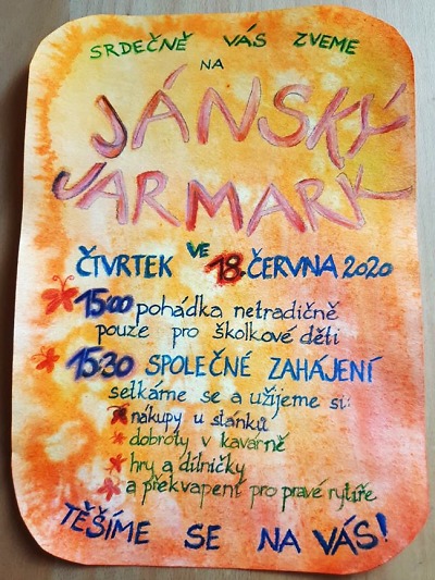 Waldorfská mateřská škola zve na tradiční Jánský jarmark