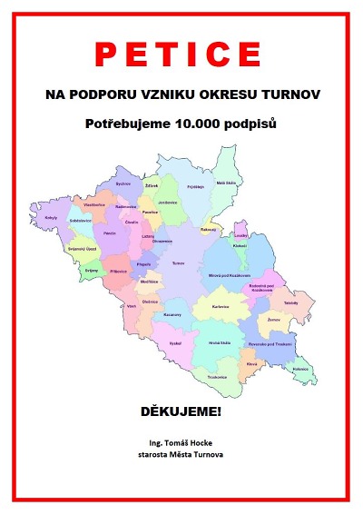 Vznikla petice za zachování ORP Turnov a vznik okresu Turnov