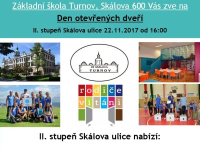 ZŠ Skálova Turnov otevírá dveře!