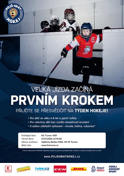 Náborová akce Týden hokeje opět probíhá v Turnově i Lomnici
