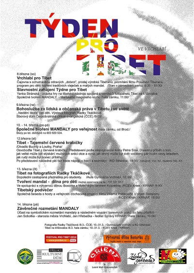 Ve Vrchlabí proběhne od 8. do 14. března Týden pro Tibet