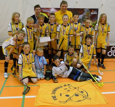 Florbaloví elévové z Lomnice slaví třetí místo z prestižního Nisa open