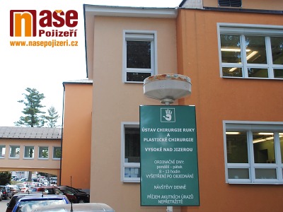 Kraj přispěje na modernizaci Ústavu chirurgie ruky ve Vysokém