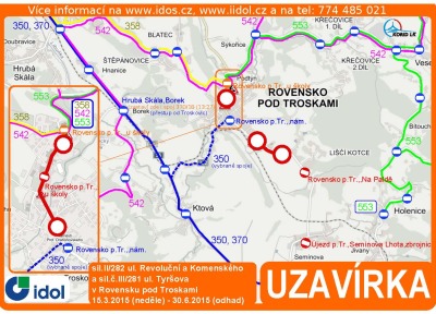 Výstavba kanalizace v Rovensku pokračuje od 15.  března a omezí  dopravu