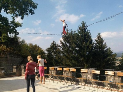 Slackline festival uzavřel Dny evropského dědictví na Valdštejně