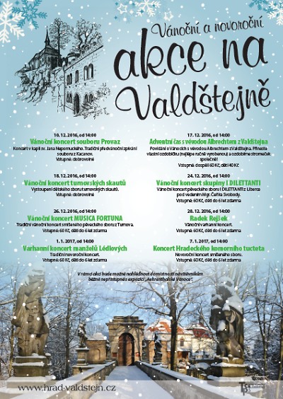 Vánoční akce na hradě Valdštejně