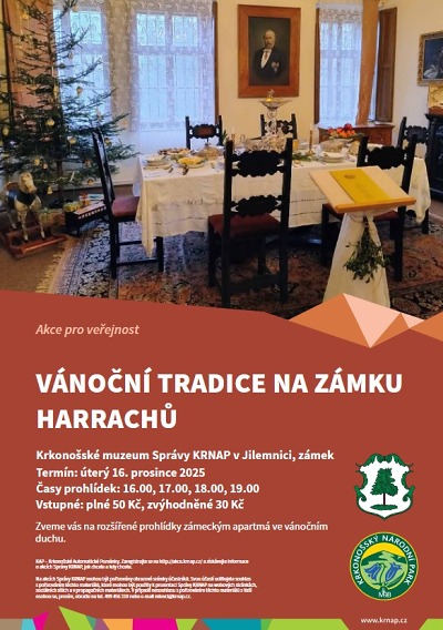 Poznejte vánoční tradice na zámku Harrachů