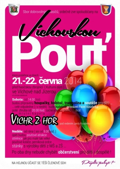 Víchovští hasiči zvou na místní pouť