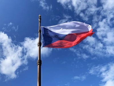 Vlajka pro Masaryka na turnovských domech