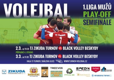 Na úvod semifinále v Beskydech turnovští volejbalisté dvakrát prohráli