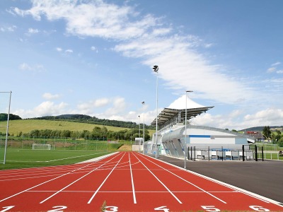 FOTO: Vrchlabští zastupitelé provedli inspekci nového stadionu