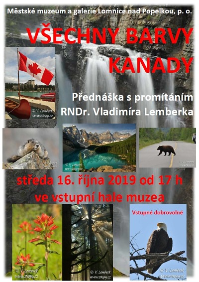 Všechny barvy kanady představí v Lomnici Vladimír Lemberk