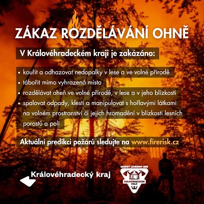 Hrozí požáry. V Krkonoších platí zákaz rozdělávání ohňů