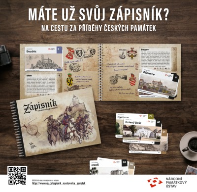 O svátku na hradech a zámcích vydají Zápisník návštěvníka památek