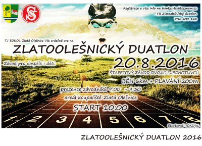 Zlatoolešnický závod potřetí prověří místní duatlonisty