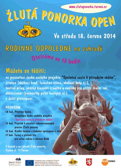 Žlutá ponorka Turnov oslaví znovuotevření rodinným odpolednem