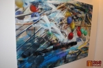 Vernisáž výstavy Malíři Pojizeří, obraz Koalice špendlíků, Pavel Holas