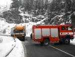 Kamiony zablokovaly silnici od Železného Brodu i v Plavech
